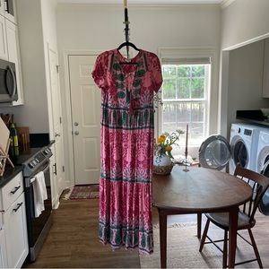 multicolor maxi dress